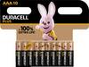 Duracell Alkaline, Micro, AAA, LR03, 1.5V Plus (10-Pack) (Origineel) batterijen