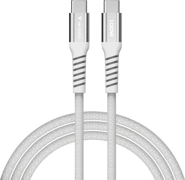 Verbatim Sync & Charge magnetische kabel - 100W USB-C naar USB-C 120 cm grijs