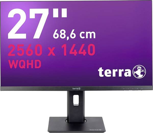 Terra 2772W LCD-monitor  Energielabel D (A - G) 68.6 cm (27 inch) 2560 x 1440 Pixel 16:9 5 ms HDMI, DisplayPort, USB-C, Hoofdtelefoonaansluiting IPS LCD