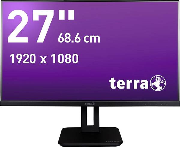 Terra 2748W LCD-monitor  Energielabel E (A - G) 68.6 cm (27 inch) 1920 x 1080 Pixel 16:9 5 ms HDMI, DisplayPort, USB-C, Hoofdtelefoonaansluiting IPS LCD