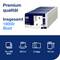 Verpakking met 72 rollen toiletpapier van premium kwaliteit. In totaal 18.000 vellen, 3-laags, elk 29,5 m lang en 9,4 cm breed.