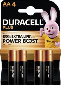 Conrad Duracell Plus Power Boost AA batterij (penlite) Alkaline 1.5 V 4 stuk(s) aanbieding