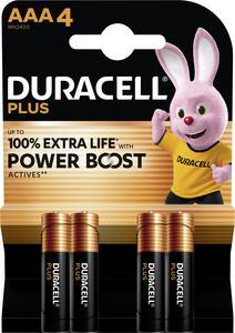 Conrad Duracell Plus Power Boost AAA batterij (potlood) Alkaline 1.5 V 4 stuk(s) aanbieding