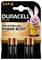 'Duracell Plus AAA-batterijen, 4-pack. Tot 100% extra levensduur met Power Boost Actives. Met het Duracell Bunny-mascotte.'