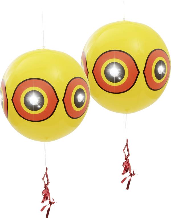 Gardigo Vogel-Reiher-Abwehr Ballon Vogelverschrikker Functies: Afschrikking Werkingssfeer: 40 m² 2 stuk(s)