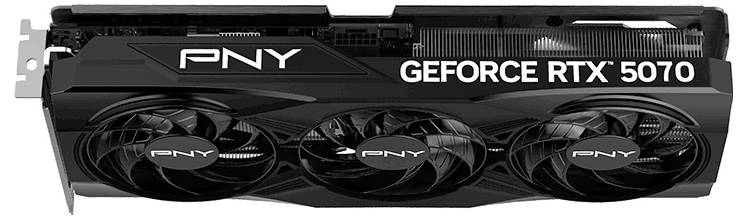 PNY RTX 5070 Videokaart GeForce RTX 5070 12 GB GDDR7-RAM-4