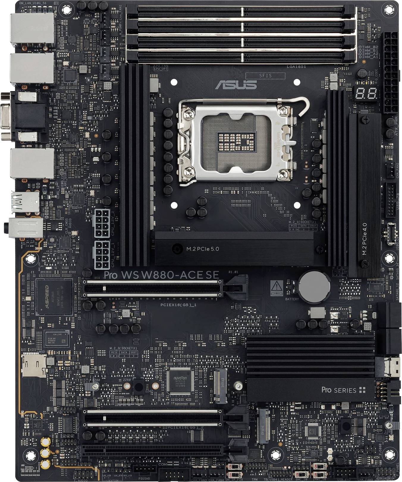 Asus PRO WS W880-ACE Moederbord Socket Intel LGA 1851 Vormfactor ATX Moederbord chipset Intel® W880-0