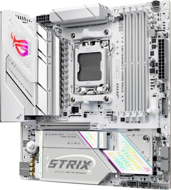 Asus ROG STRIX B850-G Moederbord Socket AMD AM5 Vormfactor Micro-ATX Moederbord chipset AMD® B850