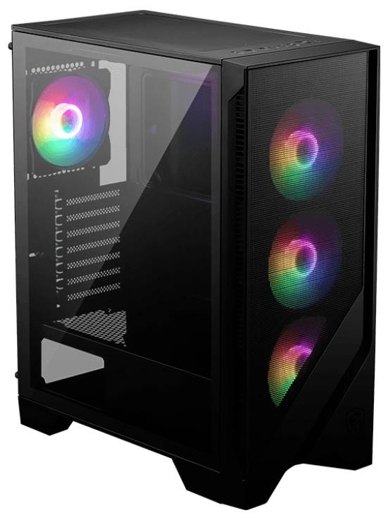 MSI 120A Airflow Midi-tower PC-behuizing Zwart, Transparant-1