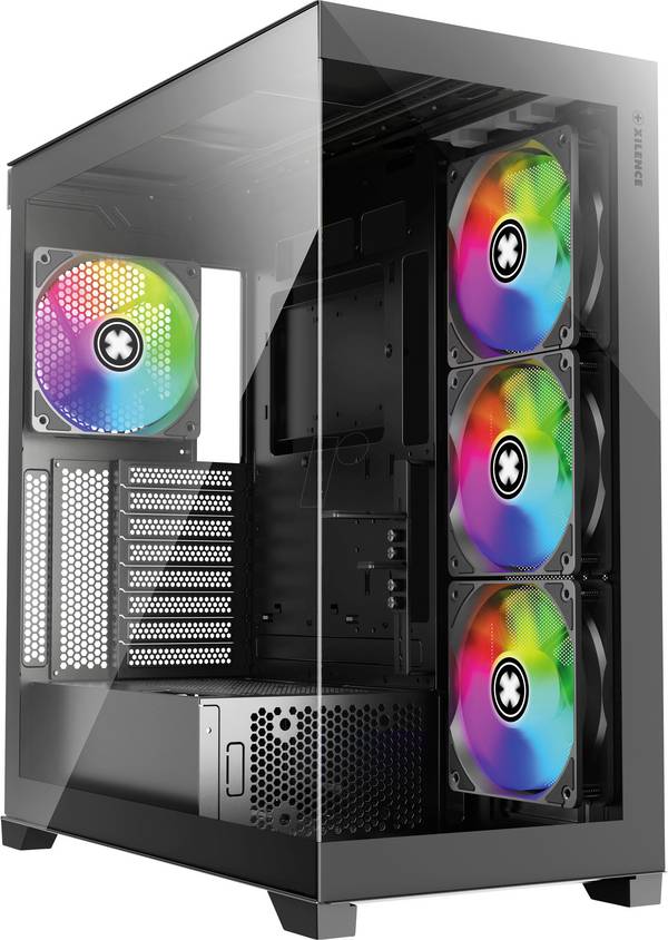 Xilence Gleam Midi-tower PC-behuizing  Zwart Zijvenster