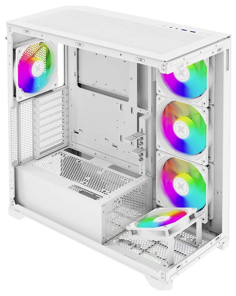 Xilence Gleam Midi-tower PC-behuizing Wit Zijvenster-2