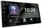 Kenwood Autoradio met touchscreen-display, toont 'Android Auto', tijdstip 10:28, datum 7 januari 2024. Opties: Bluetooth, Digitale Radio.