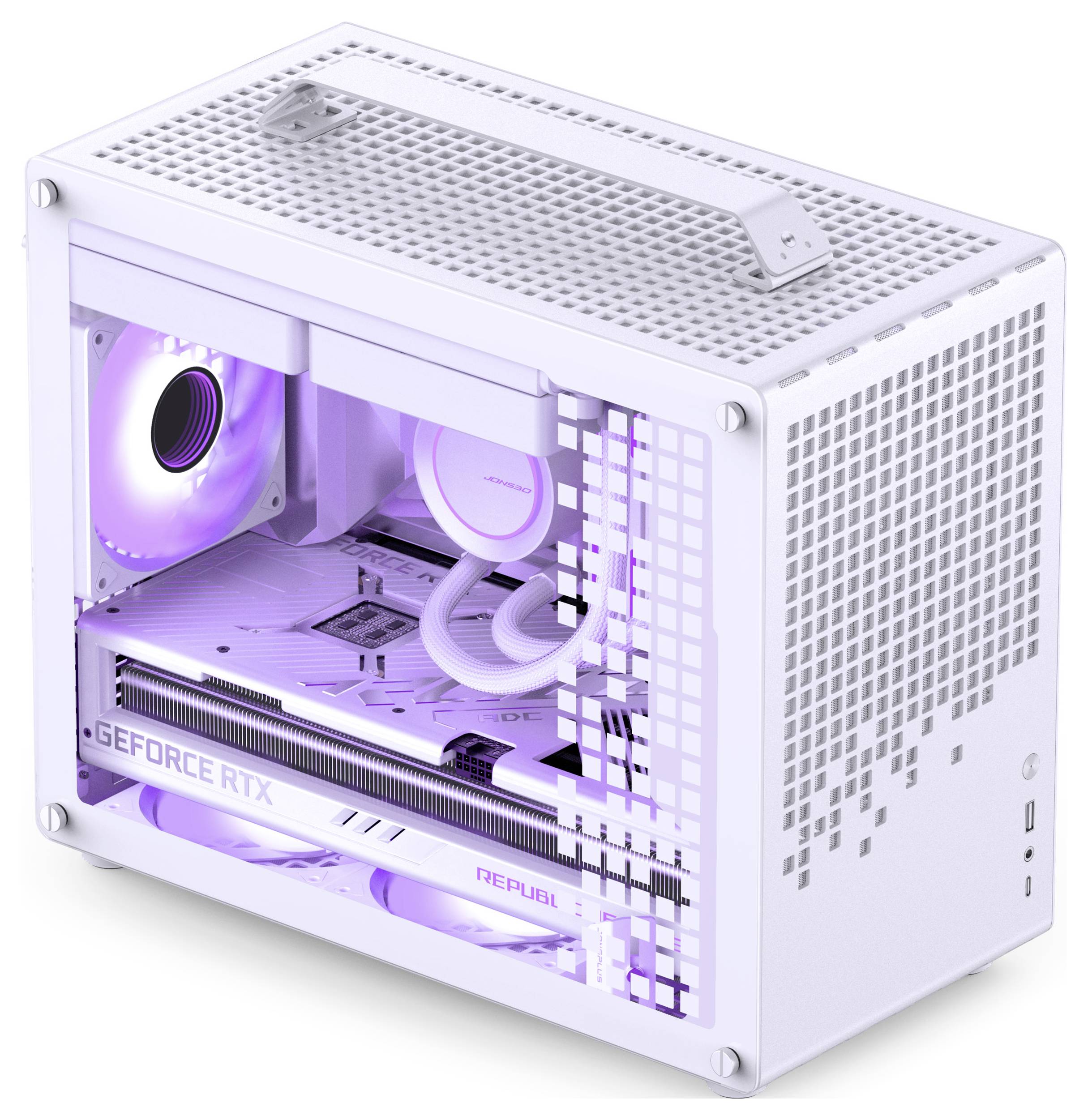 Jonsbo Z20 Micro-tower Behuizing, Gaming-behuizing, PC-behuizing Wit-3