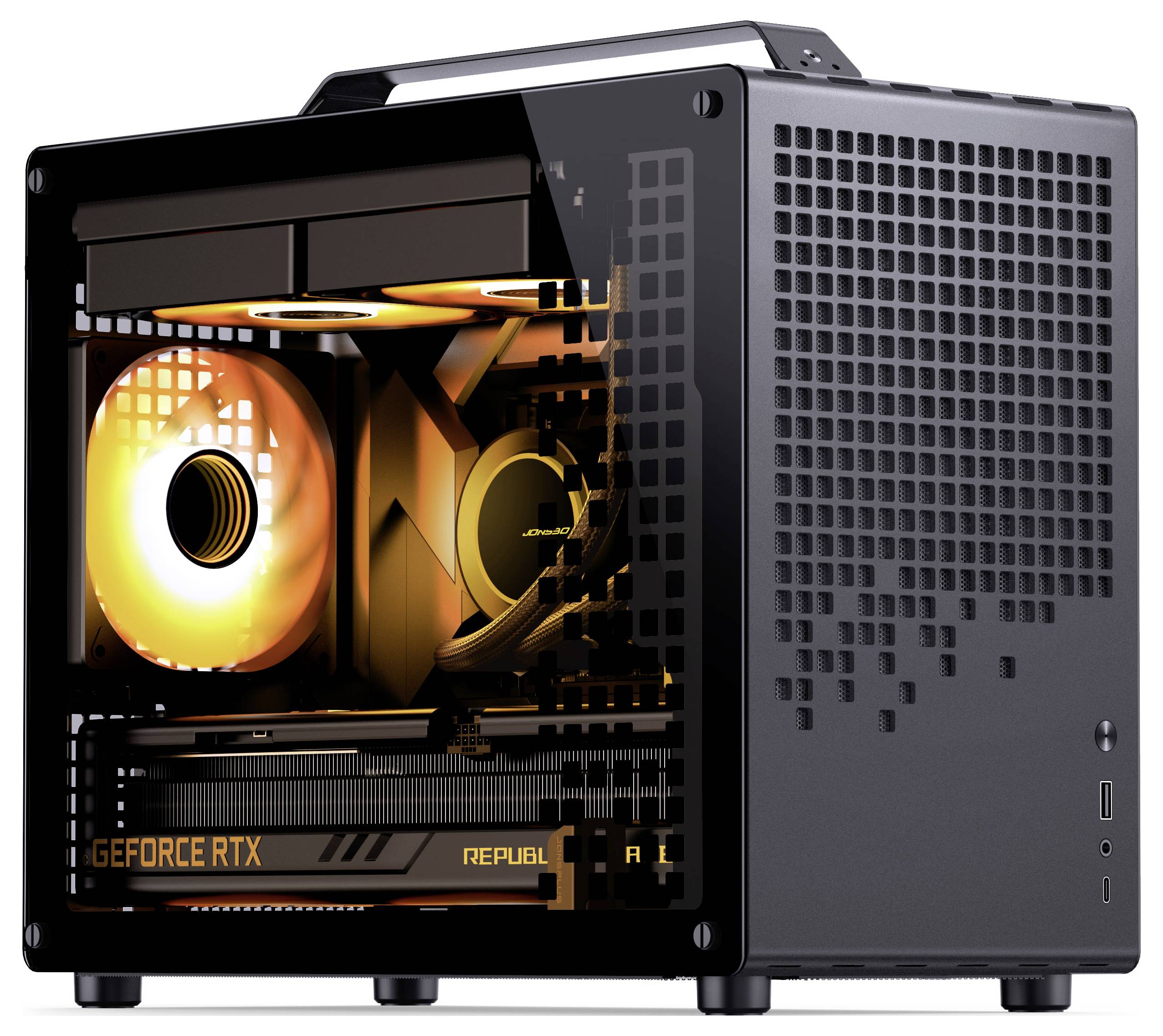 Jonsbo Z20 Micro-tower Behuizing, Gaming-behuizing, PC-behuizing Zwart-1