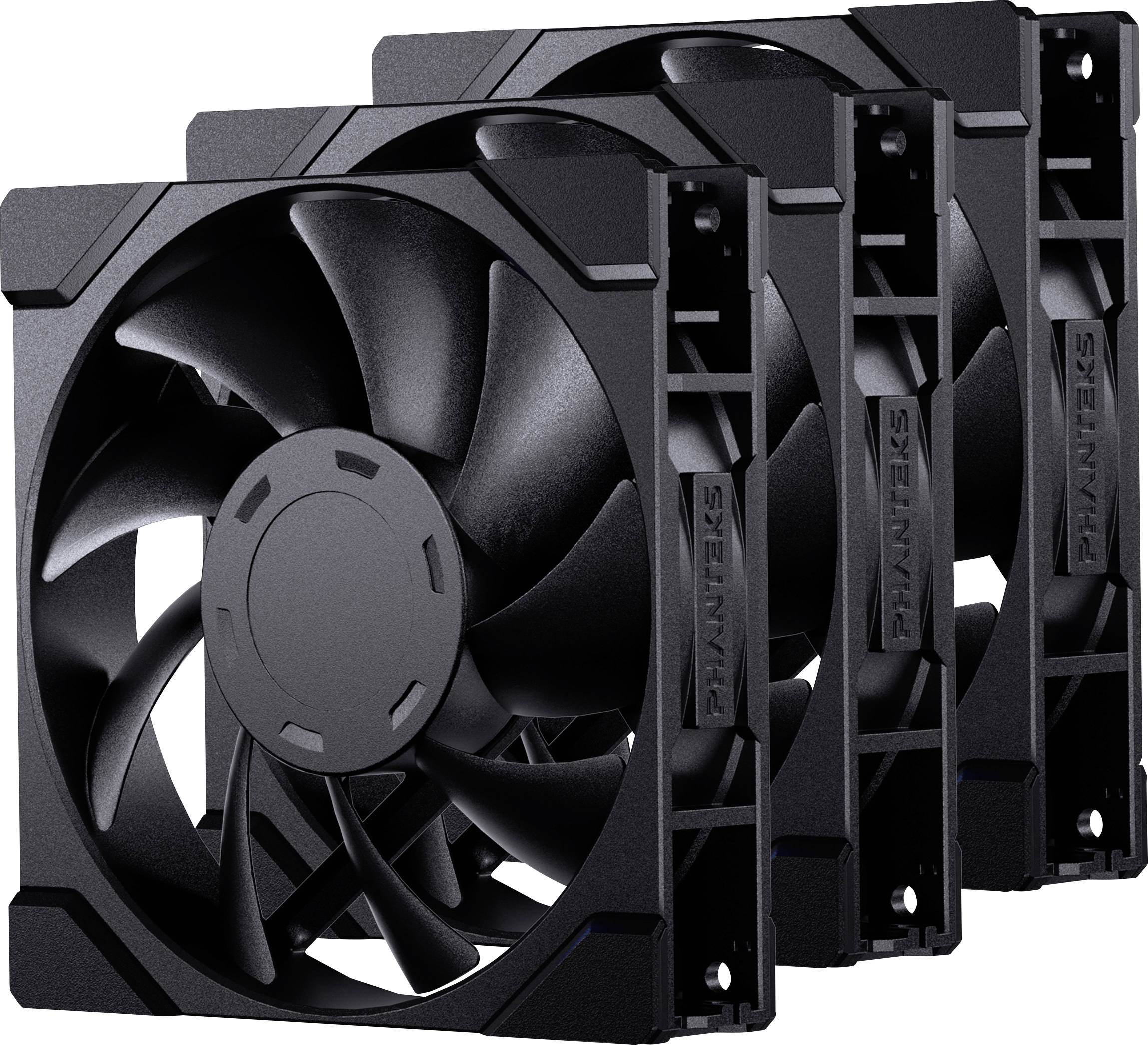 Phanteks PH-F120M25_G2_BBK01_3P PC-ventilator Zwart (b x h x d) 120 x 25 x 120 mm-0