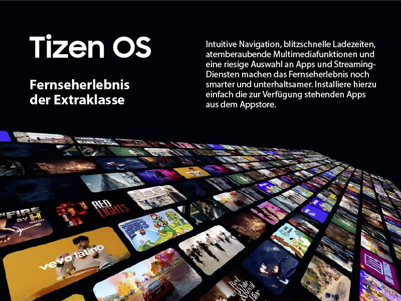 Een persoon houdt een smartphone vast met de afbeelding van een lachende mens, voor een televisie met dezelfde afbeelding. Tekst: 'Naadloos streamen'.