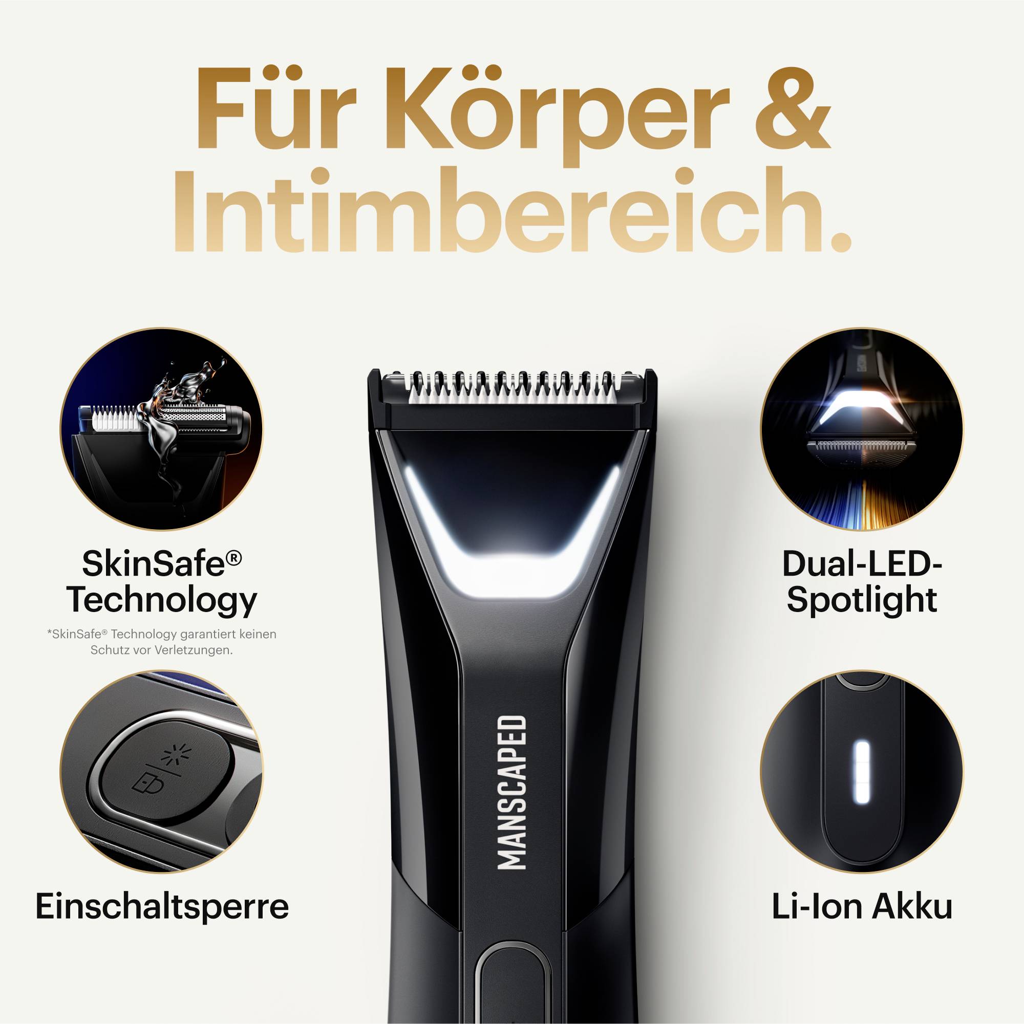 MANSCAPED The Lawn Mower 5.0 Ultra Scheerapparaat, Baardtrimmer, Tondeuse Zwart-1