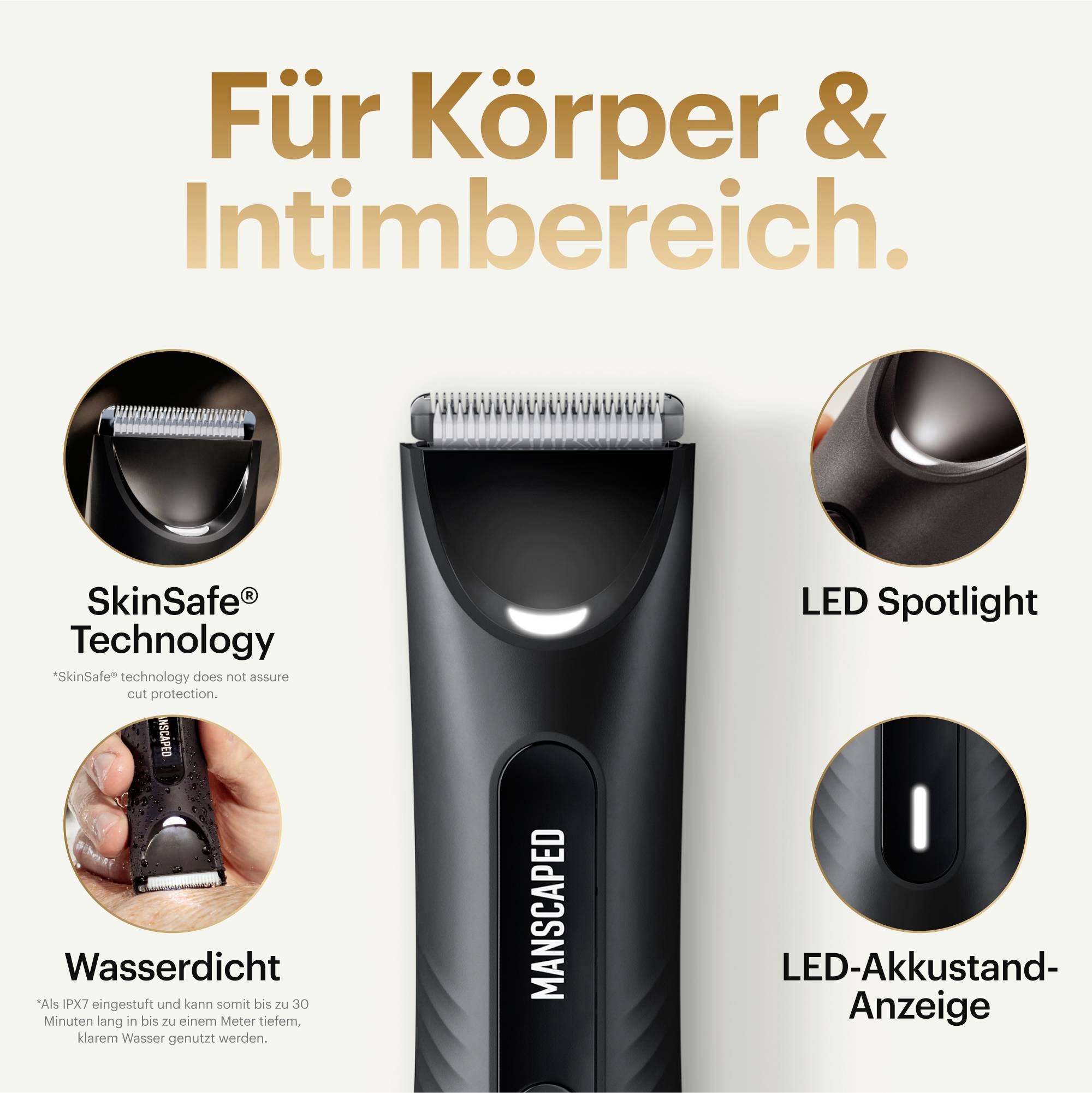 MANSCAPED The Lawn Mower 3.0 Plus Baardtrimmer, Tondeuse Zwart-1