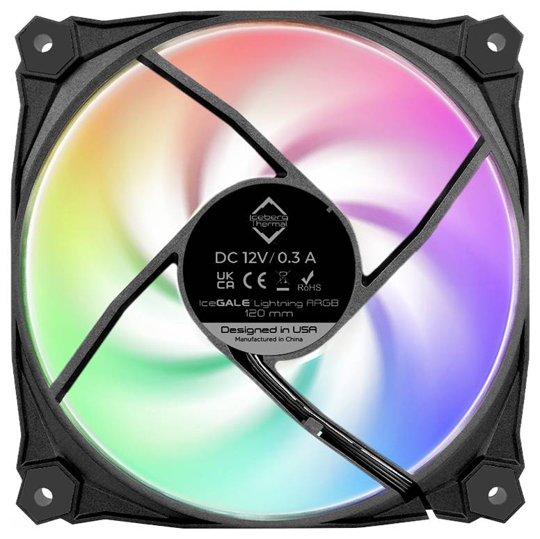 Iceberg Interactive IG12LT-B3A PC-ventilator Zwart-8
