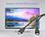 Een tv vertoont een levendig landschap met de tekst '1080P Full HD' erop. Twee HDMI-kabels worden op de voorgrond getoond, die connectiviteit benadrukken.