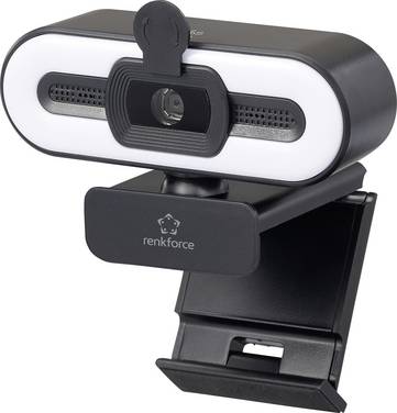 Renkforce RF-WC-190 Webcam 2592 x 1944 Pixel Klemhouder, Schroefdraad voor statief, Microfoon