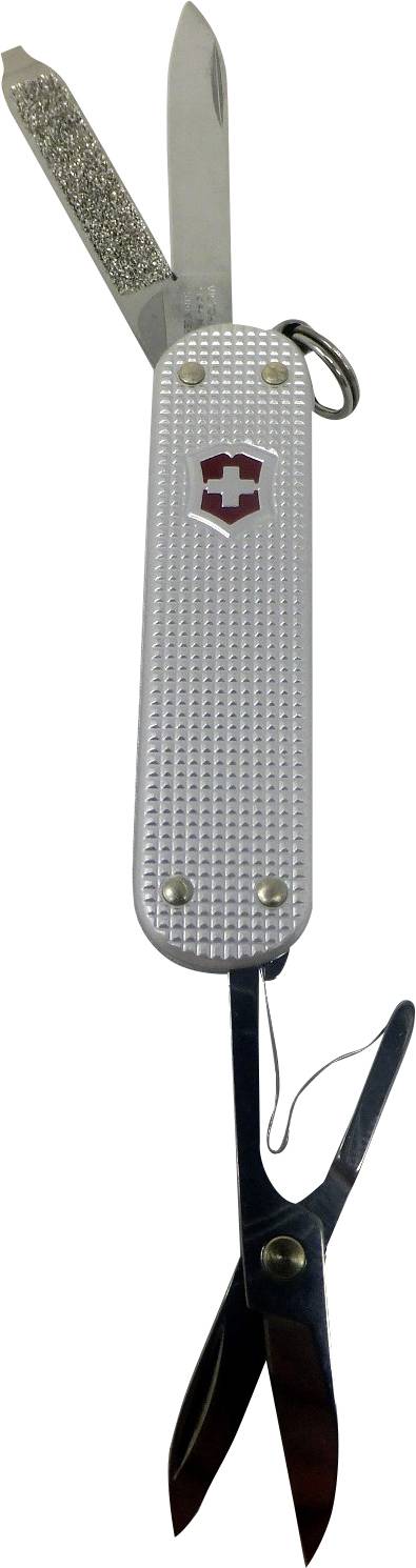 Victorinox Classic SD Alox, 58 mm, silver 0.6221.26 Zwitsers zakmes Aantal functies 5 Zilver-0