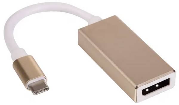 Akyga AK-AD-56 USB-C Adapter [1x USB-C stekker - 1x DisplayPort stekker]  4K UHD 15 cm