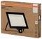 Verpakking van een OSRAM-schijnwerper met sensor, model 'Floodlight Essential', 22500 lm, 200 W, 4000 K, IP44 geschikt voor buitengebruik.