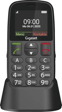 Gigaset GL395 Mobiele telefoon SOS-knop, Spatwaterdicht, Stofvrij Zwart
