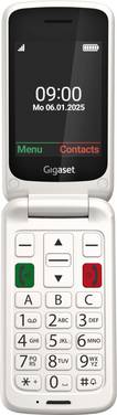 Gigaset GL595 Mobiele telefoon SOS-knop, Spatwaterdicht, Stofvrij Wit