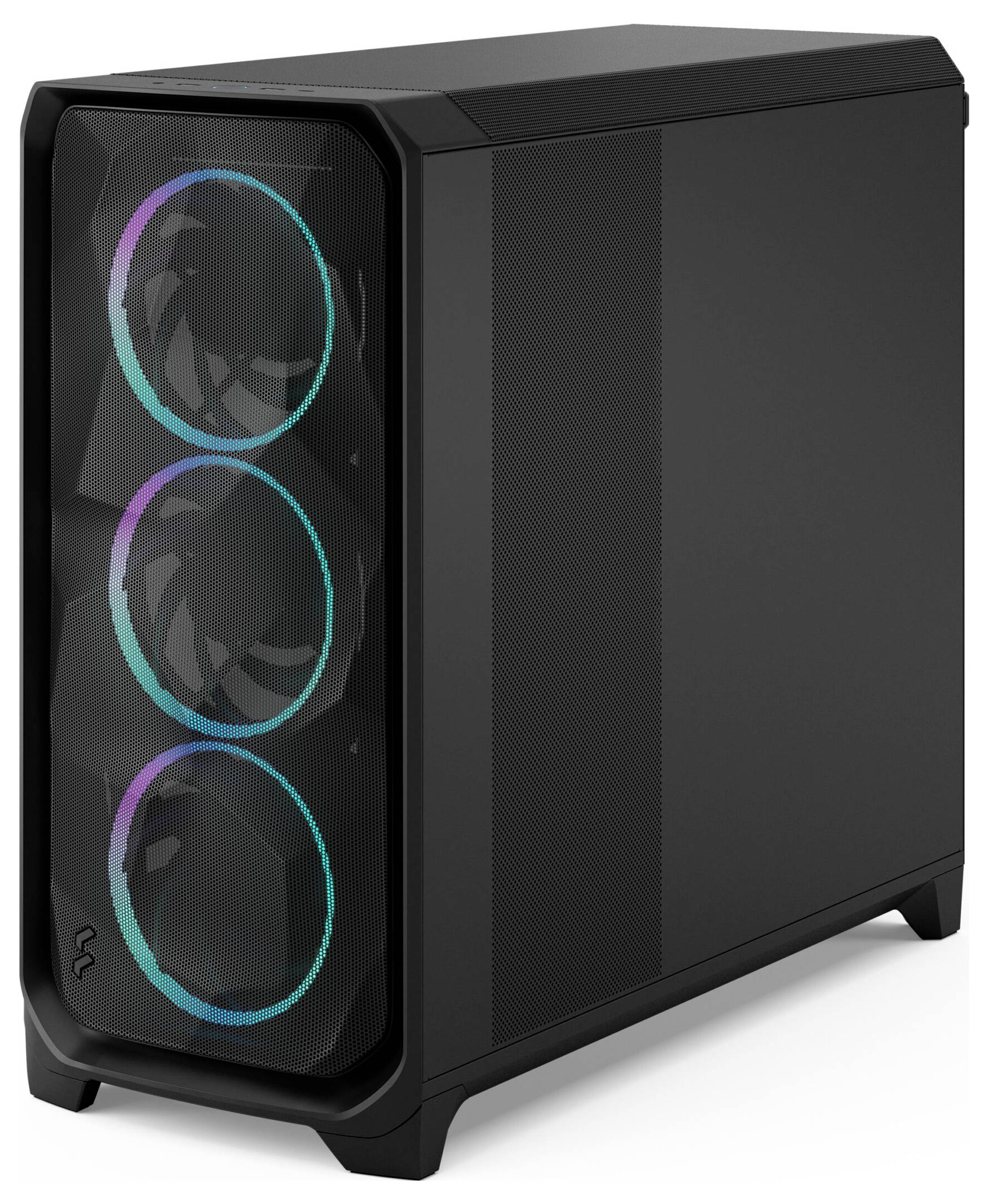 Fractal Design FD-C-MES3X-04 Full Tower PC-behuizing Zwart Geïntegreerde verlichting, Zijvenster, Stoffilter-3