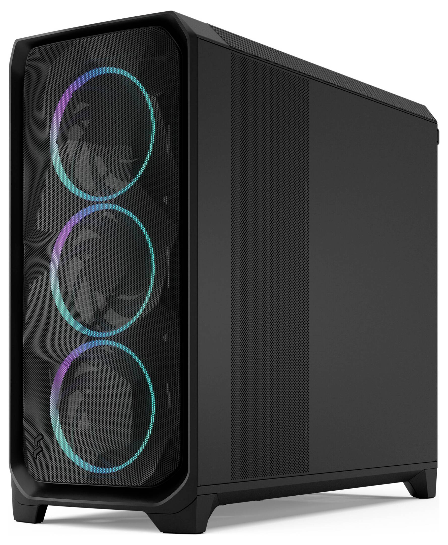Fractal Design FD-C-MES3X-04 Full Tower PC-behuizing Zwart Geïntegreerde verlichting, Zijvenster, Stoffilter-4