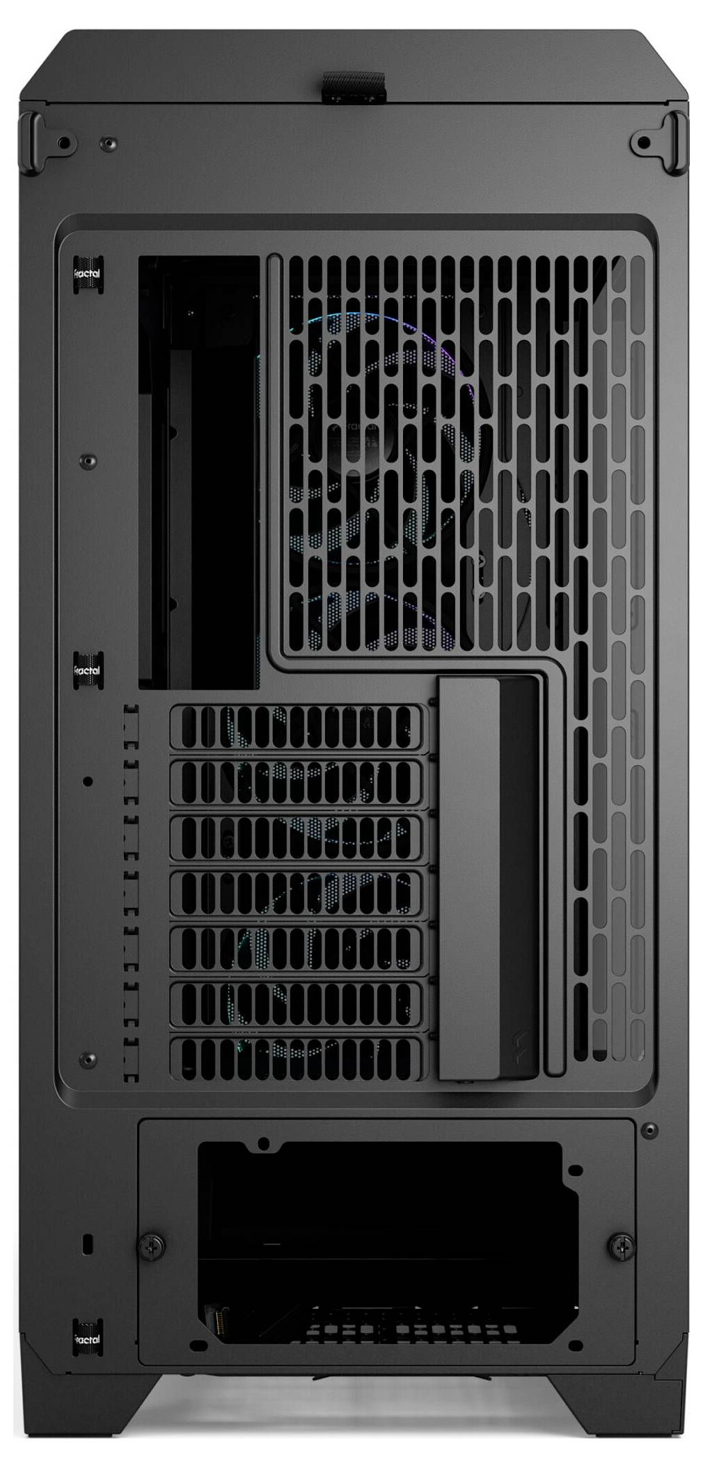 Fractal Design FD-C-MES3X-04 Full Tower PC-behuizing Zwart Geïntegreerde verlichting, Zijvenster, Stoffilter-6