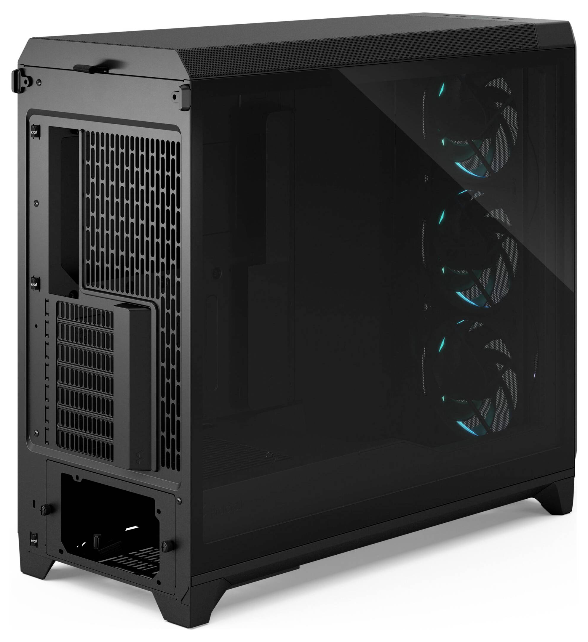 Fractal Design FD-C-MES3X-04 Full Tower PC-behuizing Zwart Geïntegreerde verlichting, Zijvenster, Stoffilter-9