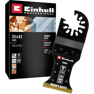 Einhell Professioneel zaagblad met titaniumcarbide tanden, 35x42 mm, geschikt voor zware werkzaamheden, duurzaam met precisie snijding.