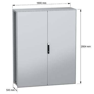 Schneider Electric NSYSFN2016502DP Staande kast 1600 x 2000 x 500 Staal 1 stuk(s)-7