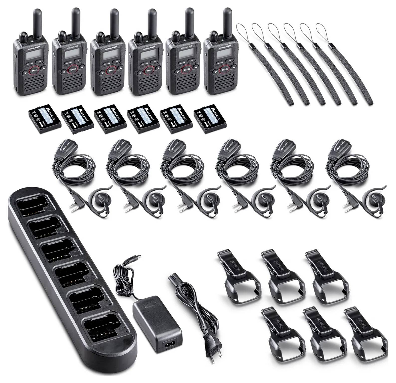 Midland 6er Set Midland BR180 Business Radio C1625.01 PMR-portofoon-7