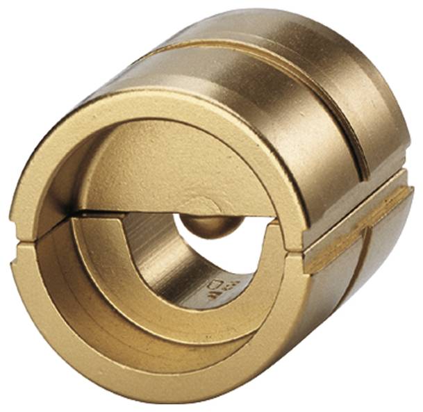 Een bronzen splitkraag ontworpen voor het bevestigen van componenten op een as, voorzien van een spanschroef voor verstelbare positionering.