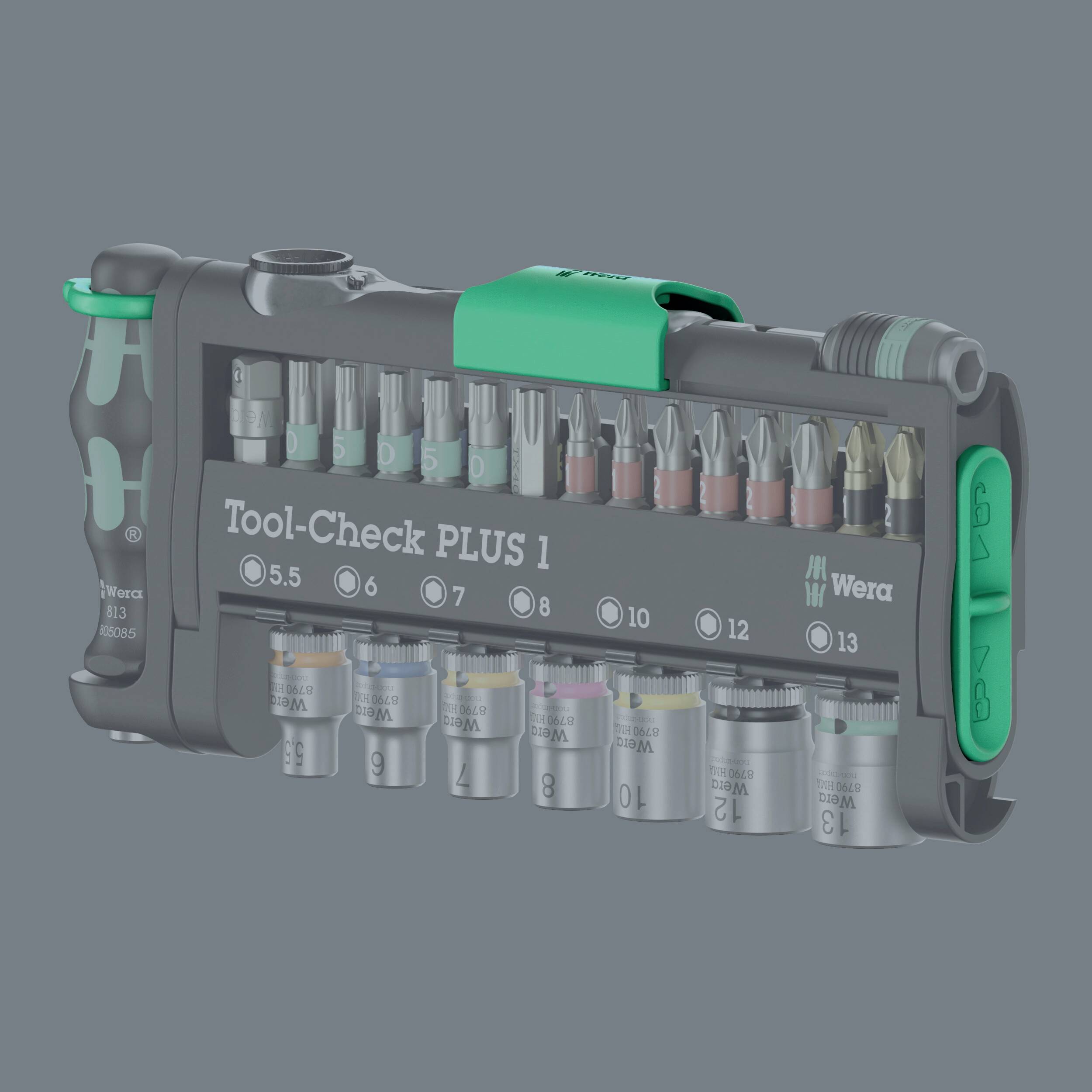 Wera Tool-Check PLUS 1 05049055001 Bitset 39-delig Plat, Kruiskop Phillips, Kruiskop Pozidriv, Inbus, Binnen-Torx, Torx -2