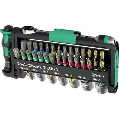 Wera Tool-Check PLUS 1 05049055001 Bitset 39-delig Plat, Kruiskop Phillips, Kruiskop Pozidriv, Inbus, Binnen-Torx, Torx -0