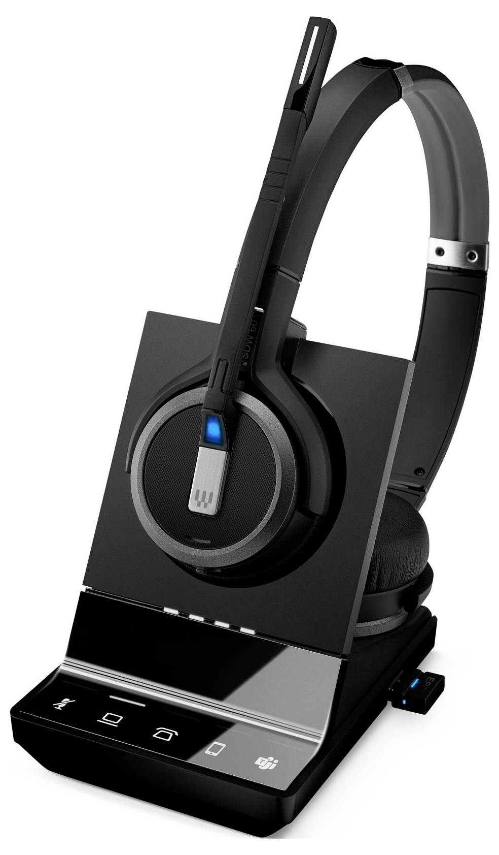 EPOS IMPACT SDW 5066T On Ear headset Draadloos, DECT Stereo Zwart Noise Cancelling, Ruisonderdrukking (microfoon) Telefo-5