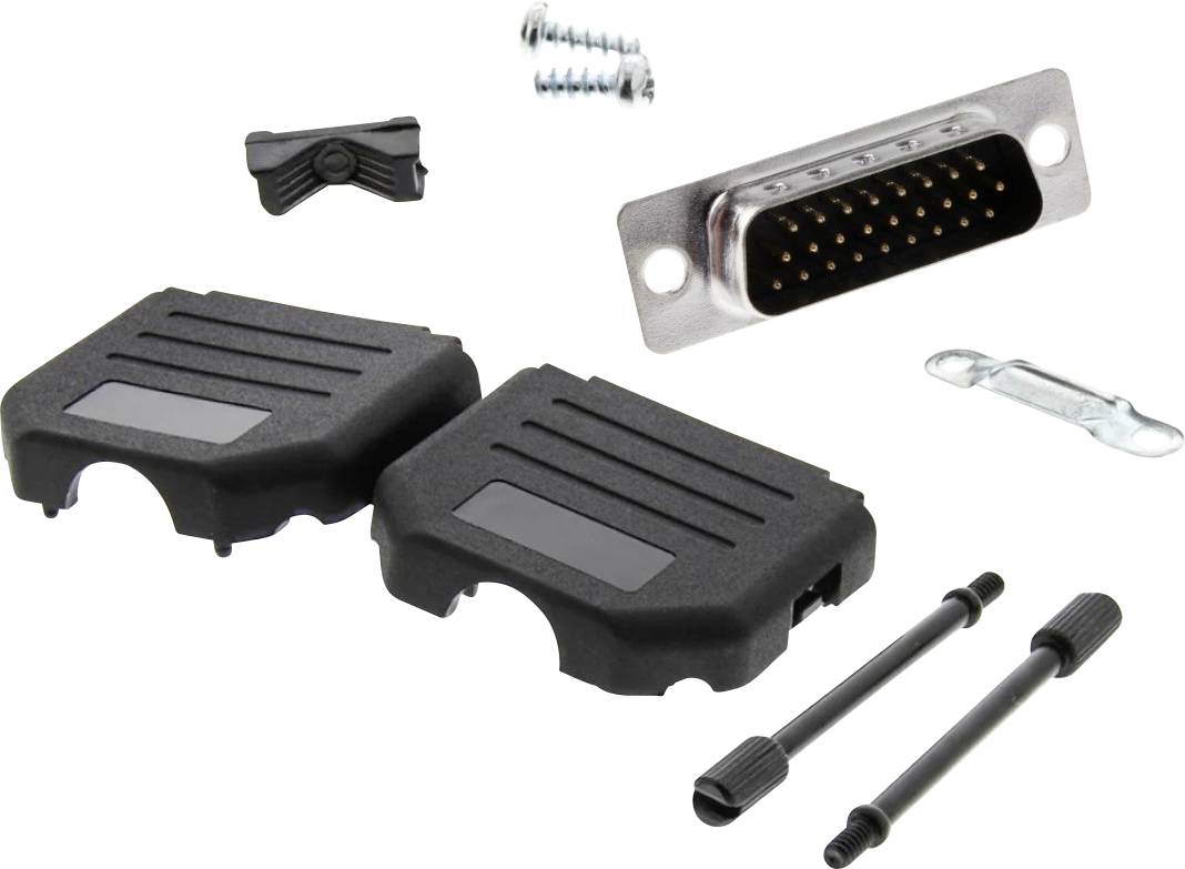 MH Connectors MHDPPK15HD26MS-K D-sub male connectorset 180 ° Aantal polen: 15 Soldeerkelk 1 stuk(s)