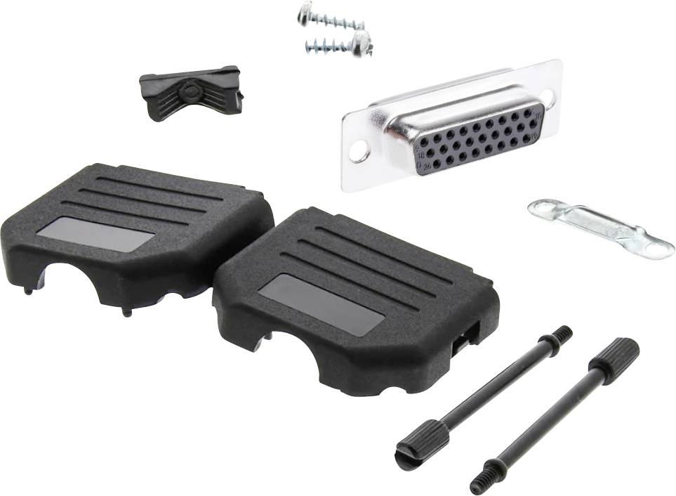 MH Connectors MHDPPK15HD26FS-K D-sub female connectorset 180 ° Aantal polen: 15 Soldeerkelk 1 stuk(s)