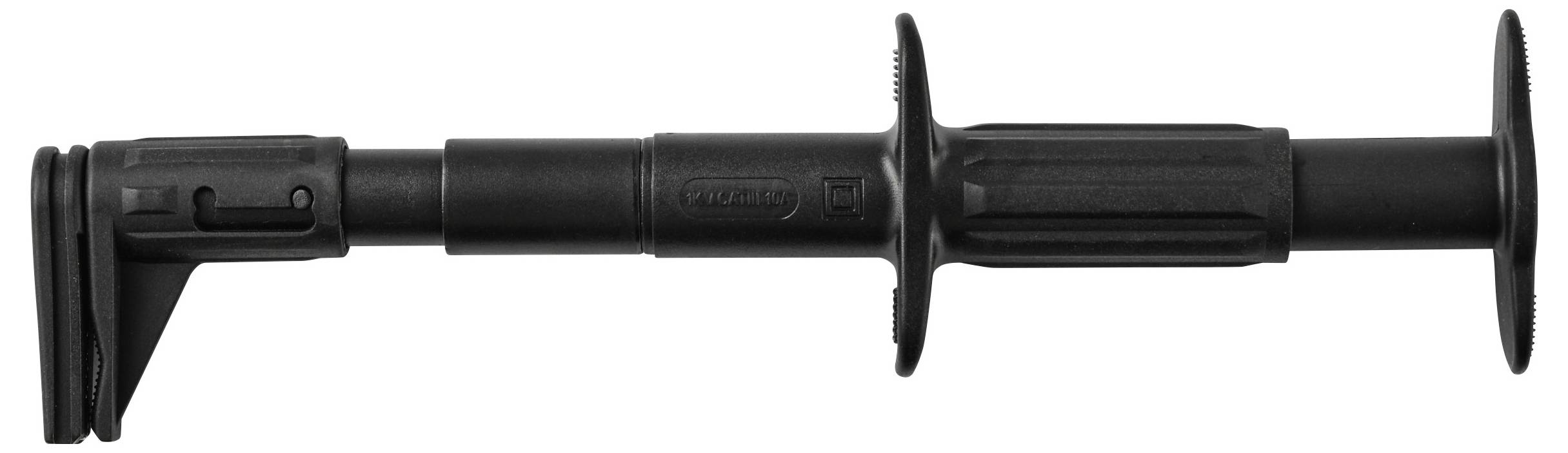 VOLTCRAFT MSK-140 Veiligheids-platte meetklem voor stroomrails Steekaansluiting 4 mm CAT III 1000 V 10 A Zwart-2