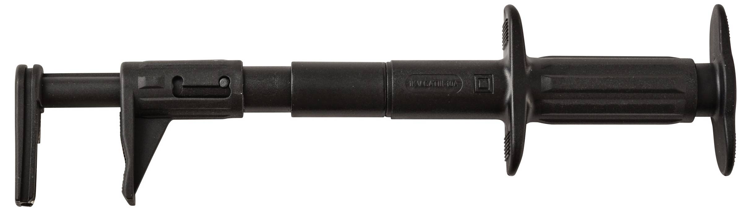 VOLTCRAFT MSK-140 Veiligheids-platte meetklem voor stroomrails Steekaansluiting 4 mm CAT III 1000 V 10 A Zwart-3