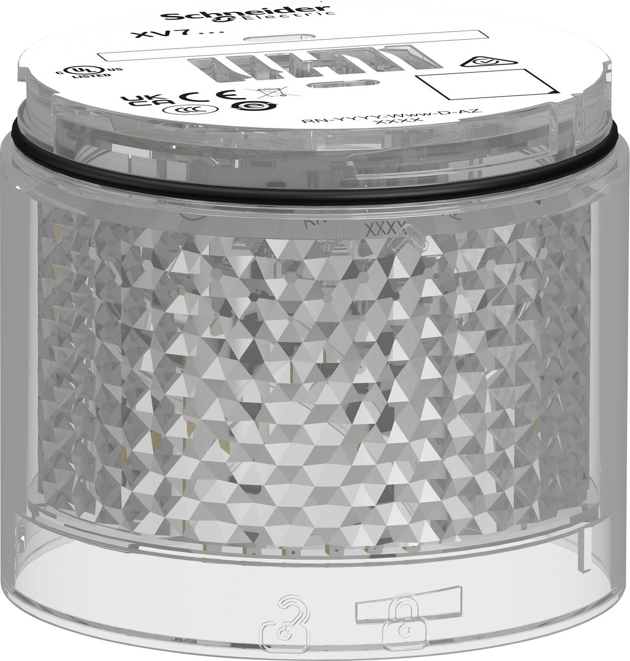 Schneider Electric Signaalzuilelement XVB7C57 XVB7C57 LED Wit 1 stuk(s)-0