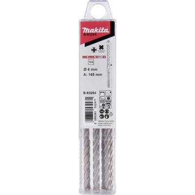 Makita B-63264 Hardmetaal Steen-spiraalboorset 6 mm Gezamenlijke lengte 165 mm SDS-Plus 10 stuk(s)-0