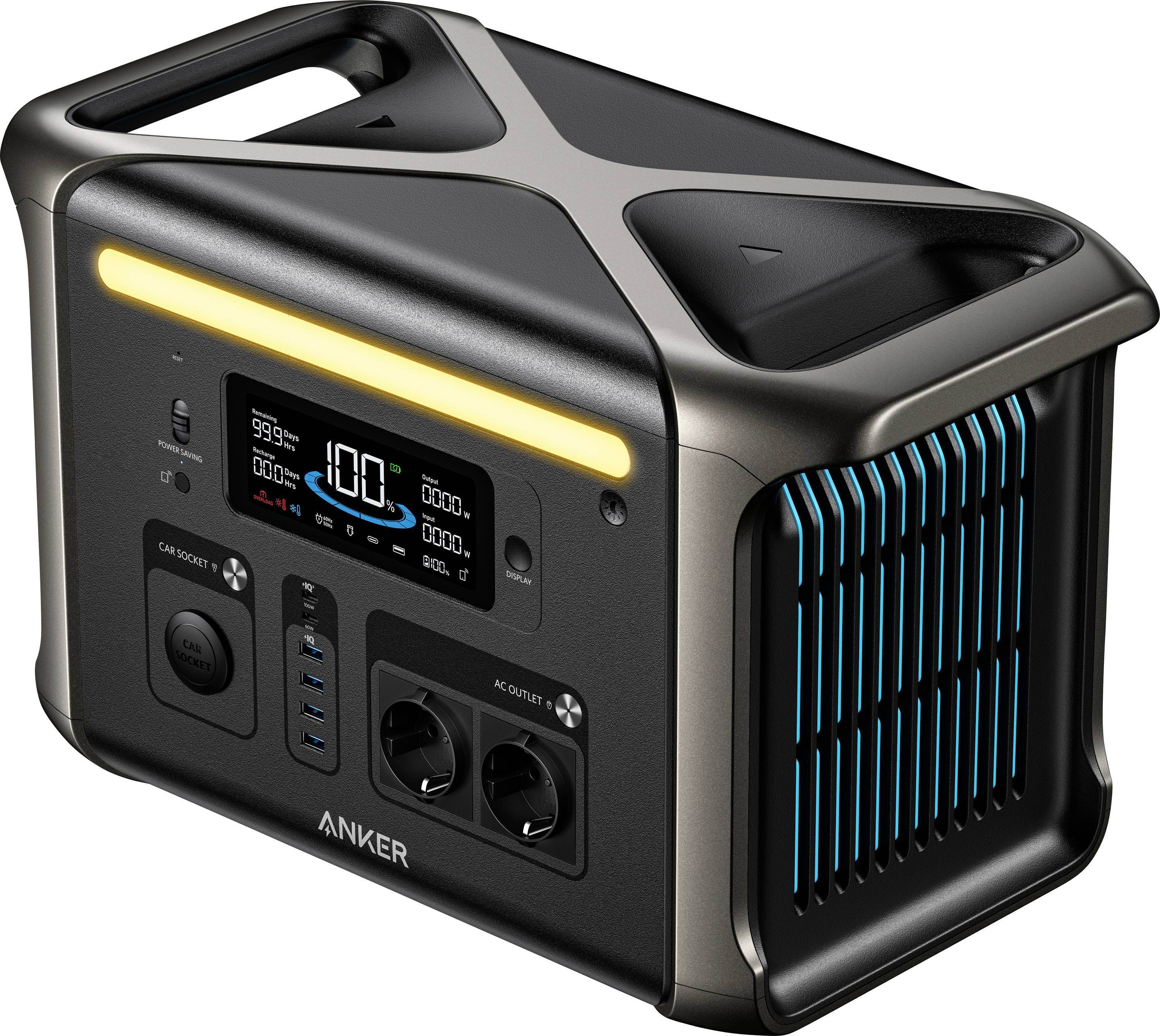 Anker SOLIX F1500 Powerstation 480 Ah Lithium-ijzer-fosfaat (LFP) LED-zaklamp, Outdoor