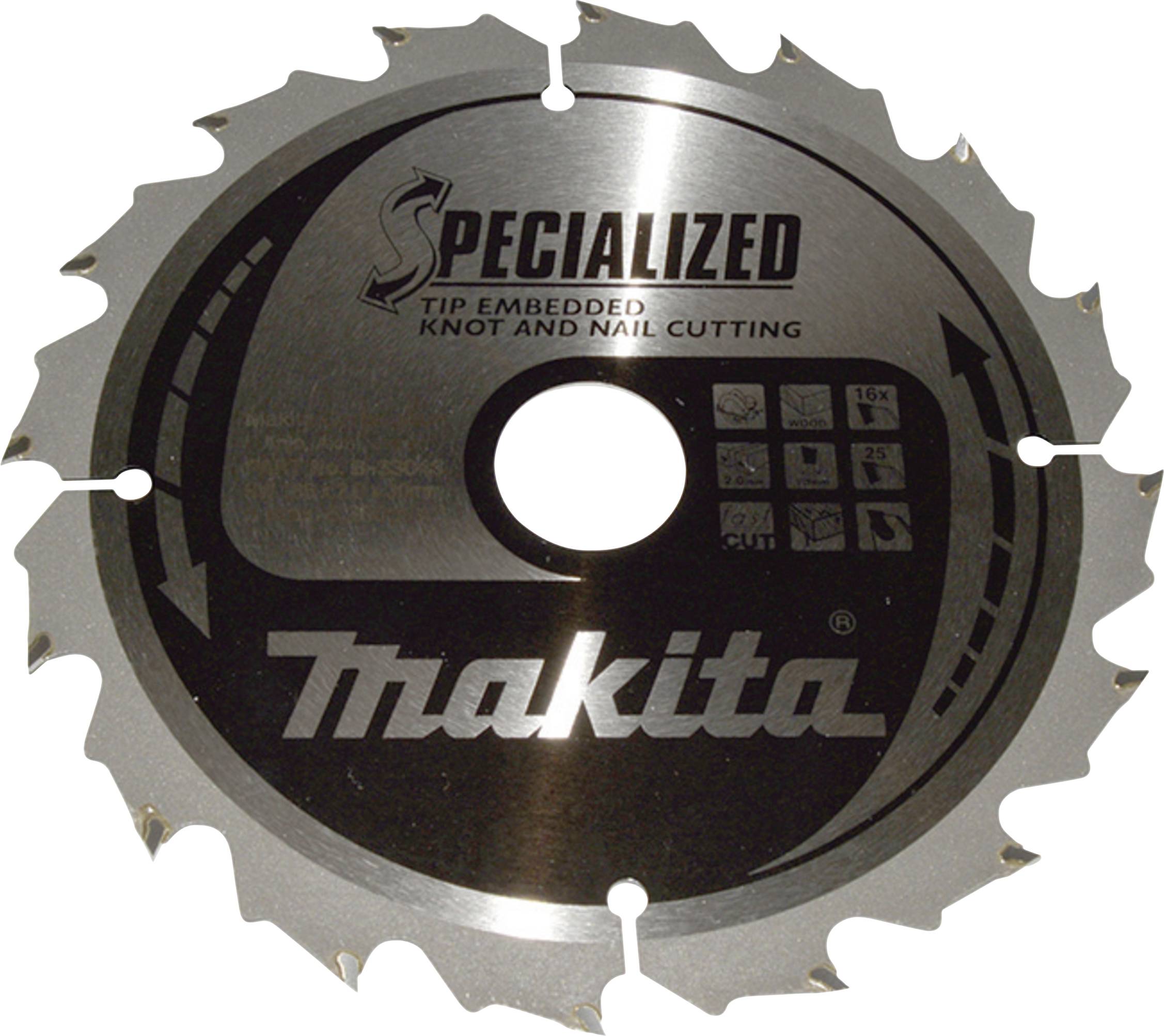 Makita B-33043 SPECIALIZED B-33043 Cirkelzaagblad 185 x 30 x 2 mm Aantal tanden: 16 1 stuk(s)