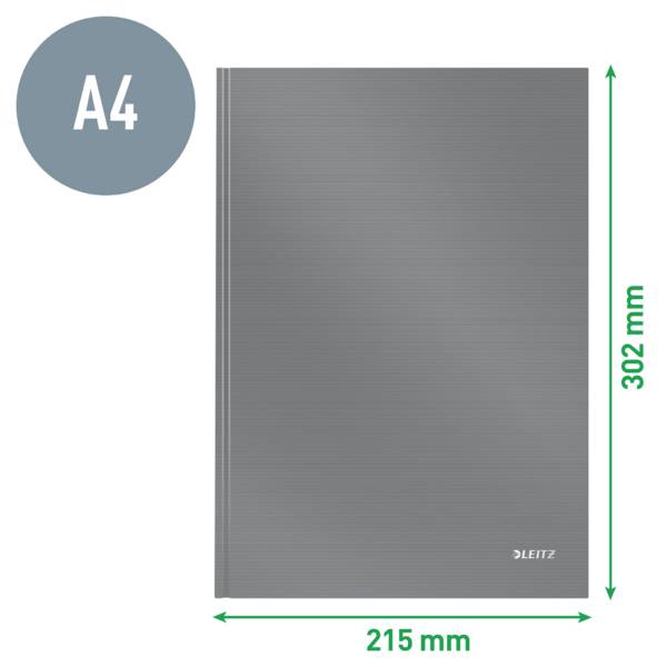 Leitz 46640095 Notitieboek Geruit Zwart Aantal pagina's: 80 DIN A4-3